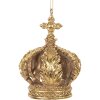 Clayre & Eef 6PR5701 Decoratiehanger Kroon Ø 7x9 cm Goudkleurig