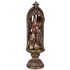 Clayre & Eef 6PR5702 Kerstgroep Ø 14x43 cm Goudkleurig Bruin