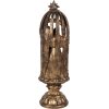Clayre & Eef 6PR5702 Kerstgroep Ø 14x43 cm Goudkleurig Bruin