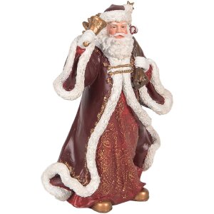 Clayre & Eef 6PR5704 Kerstman Decoratie 15x11x20 cm
