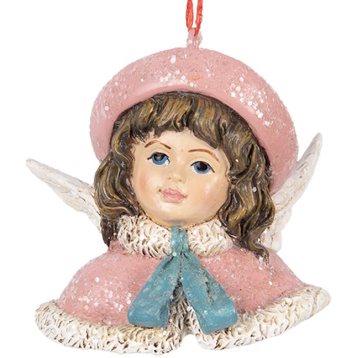 Clayre & Eef 6PR5706 Decoratiehanger Engel 8x7x7 cm