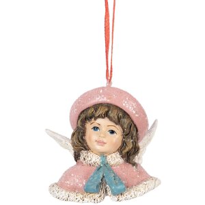 Clayre & Eef 6PR5706 Decoratiehanger Engel 8x7x7 cm