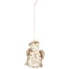 Clayre & Eef 6PR5707 Decoratiehanger Engel 5x4x6 cm beige-goud