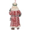Clayre & Eef 6PR5708 Decoratiehanger Kerstman 5x4x12 cm