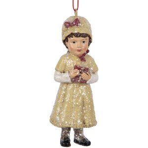 Clayre & Eef 6PR5709 Decoratiehanger Kind 4x4x11 cm...