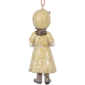 Clayre & Eef 6PR5709 Decoratiehanger Kind 4x4x11 cm Groen
