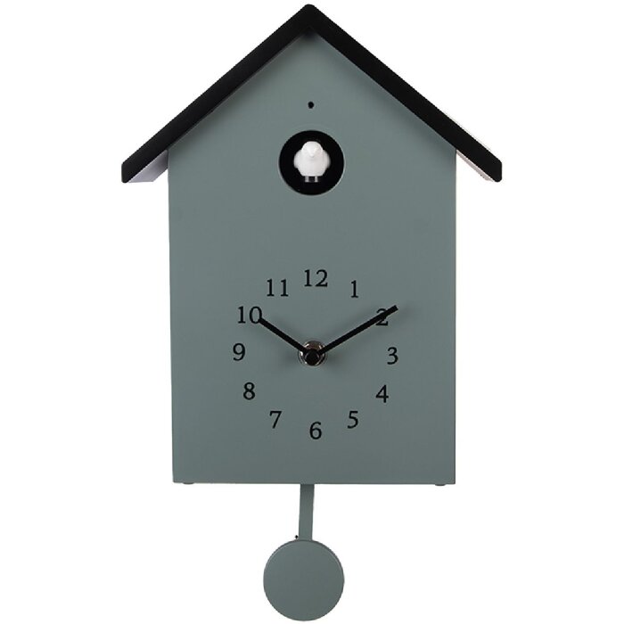 Clayre & Eef 6KL0838GR Wandklok 20x10x26 cm Groen