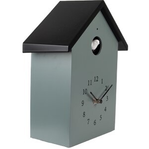 Clayre & Eef 6KL0838GR Wandklok 20x10x26 cm Groen