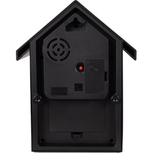 Clayre & Eef 6KL0838Z Wandklok 20x10x26 cm Zwart 3xAA