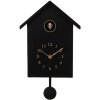 Clayre & Eef 6KL0838Z Wandklok 20x10x26 cm Zwart 3xAA