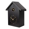 Clayre & Eef 6KL0838Z Wandklok 20x10x26 cm Zwart 3xAA