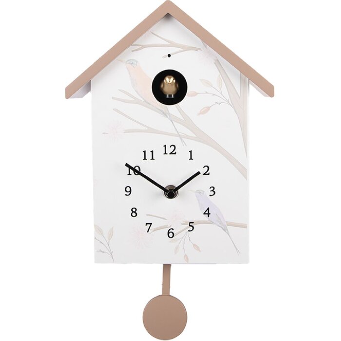 Clayre & Eef 6KL0841 Wandklok 20x10x26 cm 3x AA Batterijen
