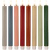 Clayre & Eef 6CA0002BE LED-kaarsen Set 2 Ø 2x25 cm Beige