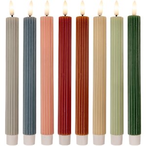 Clayre & Eef 6CA0002BL LED-kaarsen Set 2 Ø 2x25 cm