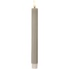 Clayre & Eef 6CA0002G LED Kandelaar Set 2 Ø 2x25 cm Grijs