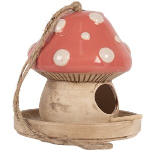 Clayre & Eef 6CE2320 Decoratie Vogelhuis Beige-Roze...