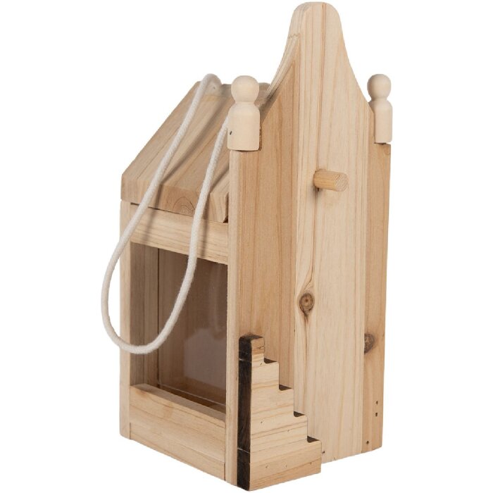 Clayre & Eef 6H2438 Vogelhuis 10x11x23 cm Hout
