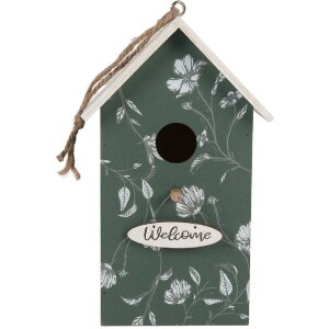 Clayre & Eef 6H2439 Vogelhuis 15x10x22 cm