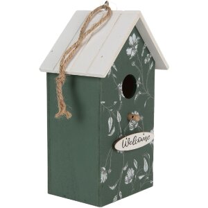 Clayre & Eef 6H2439 Vogelhuis 15x10x22 cm