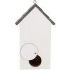 Clayre & Eef 6H2441 Vogelhuis 15x10x22 cm witgrijs