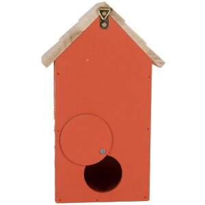 Clayre & Eef 6H2442 Vogelhuis 15x10x22 cm Rot Braun