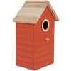 Clayre & Eef 6H2442 Vogelhuis 15x10x22 cm Rot Braun