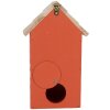 Clayre & Eef 6H2442 Vogelhuis 15x10x22 cm Rot Braun