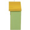 Clayre & Eef 6H2443 Vogelhuis 15x10x22 cm Groen en Geel