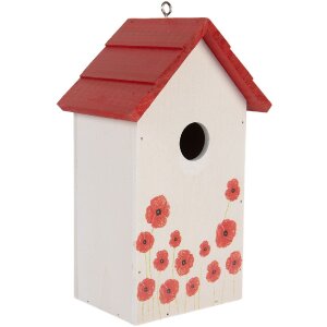 Clayre & Eef 6H2446 Vogelhuis 15x10x22 cm Hout Landelijke Stijl