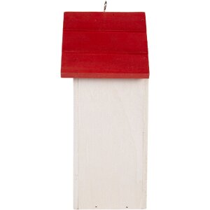 Clayre & Eef 6H2446 Vogelhuis 15x10x22 cm Hout Landelijke Stijl