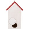 Clayre & Eef 6H2446 Vogelhuis 15x10x22 cm Hout Landelijke Stijl