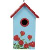 Clayre & Eef 6H2447 Vogelhuis 15x10x22 cm Blauw en Rood
