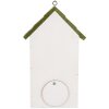 Clayre & Eef 6H2449 Vogelhuis 15x10x22 cm Wit Groen