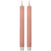 Clayre & Eef 6CA0002P LED Kaarsen Set 2 Roze 2x25 cm