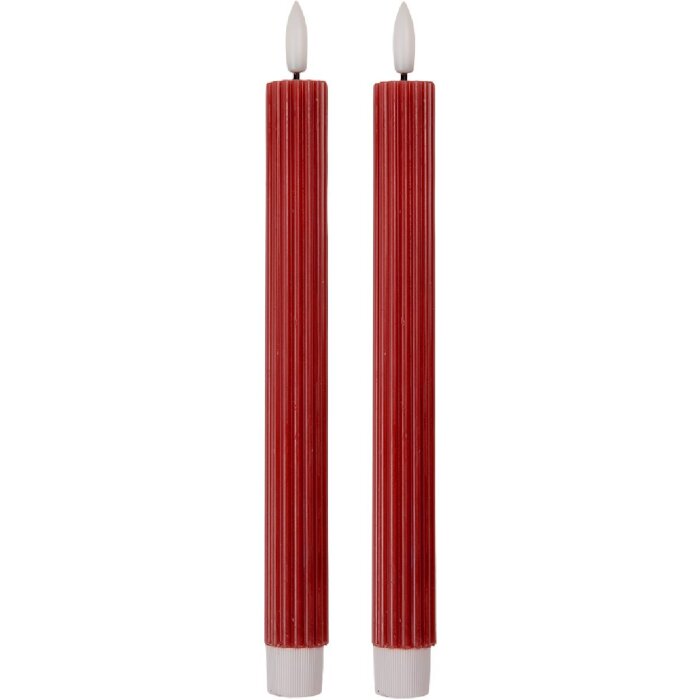 Clayre & Eef 6CA0002R LED Kaarsen Set 2 Rosa 2x25 cm