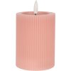 Clayre & Eef 6CA0003P LED Kaars Roze 8x13 cm