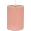 Clayre & Eef 6CA0003P LED Kaars Roze 8x13 cm
