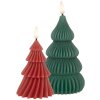 Clayre & Eef 6CA0005 LED-kaars Kerstboom Ø 8x13 cm