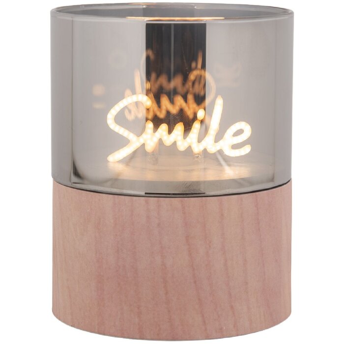 Clayre & Eef 6CA0006 LED Kandelaar Ø 8x10 cm 3xAAA