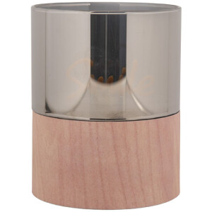 Clayre & Eef 6CA0006 LED Kandelaar Ø 8x10 cm 3xAAA