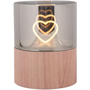 Clayre & Eef 6CA0007 LED Kandelaar Ø 8x10 cm...