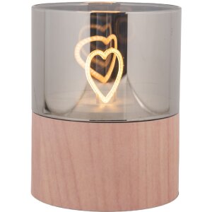 Clayre & Eef 6CA0007 LED Kandelaar Ø 8x10 cm...