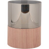 Clayre & Eef 6CA0007 LED Kandelaar Ø 8x10 cm 3xAAA Bruin