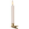 Clayre & Eef LED Kaarsen Set 10 Ø 2x14 cm Wit