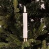 Clayre & Eef LED Kaarsen Set 10 Ø 2x14 cm Wit