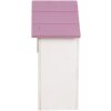 Clayre & Eef 6H2452 Vogelhuis 15x10x22 cm Wit-Roze