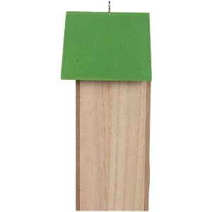 Clayre & Eef 6H2453 Vogelhuis 14x10x23 cm Wit Groen
