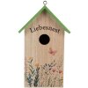 Clayre & Eef 6H2453 Vogelhuis 14x10x23 cm Wit Groen