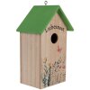 Clayre & Eef 6H2453 Vogelhuis 14x10x23 cm Wit Groen