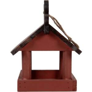 Clayre & Eef 6H2455 Vogelhuisje 17x25x21 cm Rot Braun